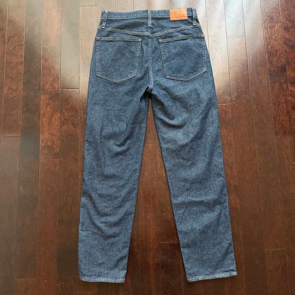 J.CREW Women's Jeans Size 30 Dark Wash Denim High-rise Tapered - Picture 4 of 10